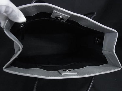 Balenciaga Handbag Gray Leather Shopping Tote — view 5
