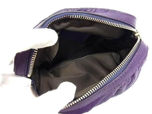 Gucci Pouch Bamboo Purple Leather — view 3