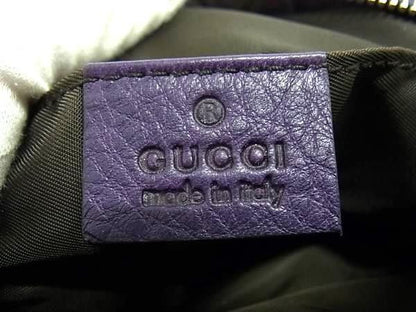 Gucci Pouch Bamboo Purple Leather — view 4