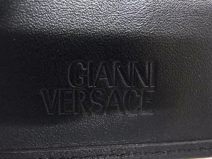Versace Gianni Bifold Wallet Sunburst Black Leather — view 6