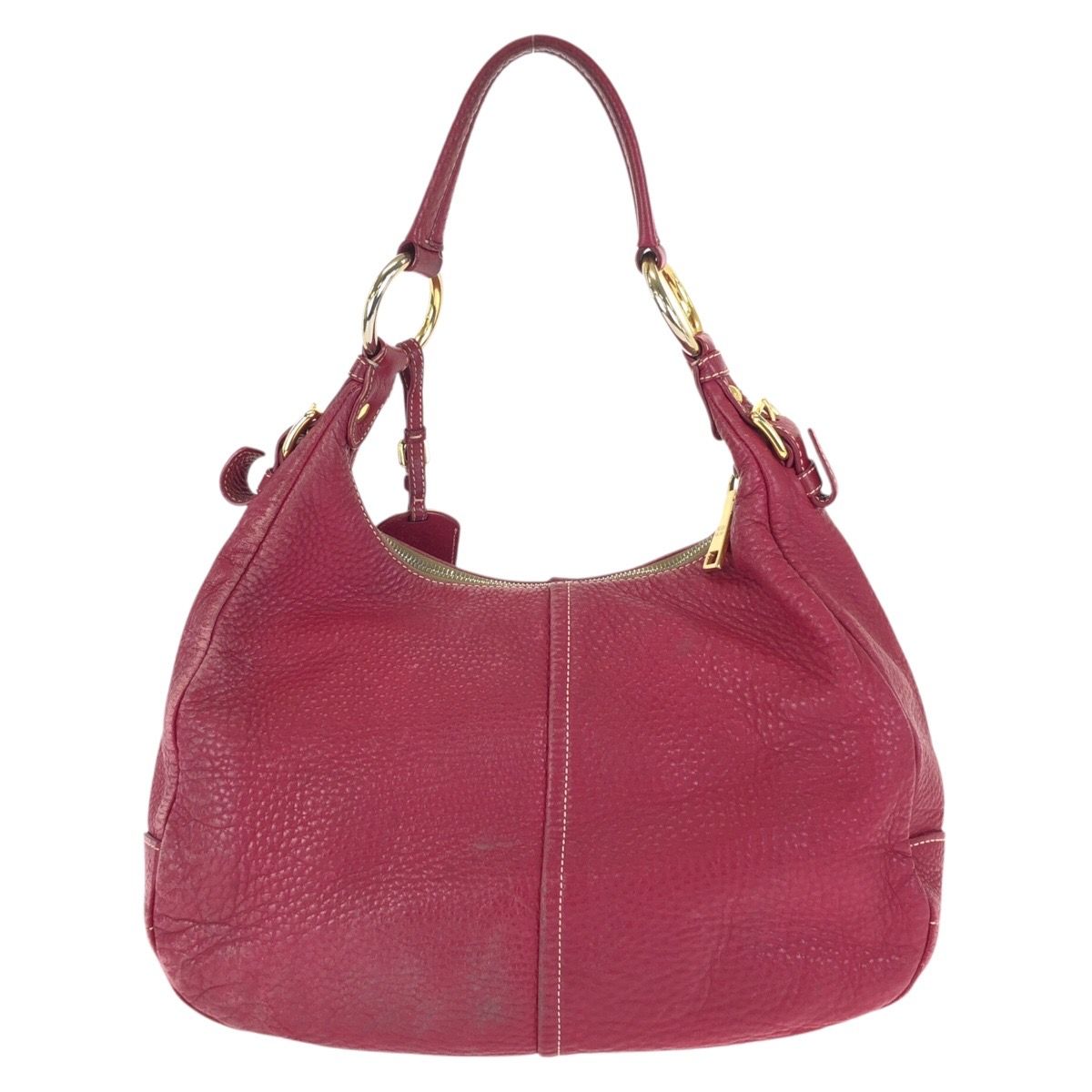 Prada Vitello Daino Hobo Pink Gold Leather Shoulder — view 2