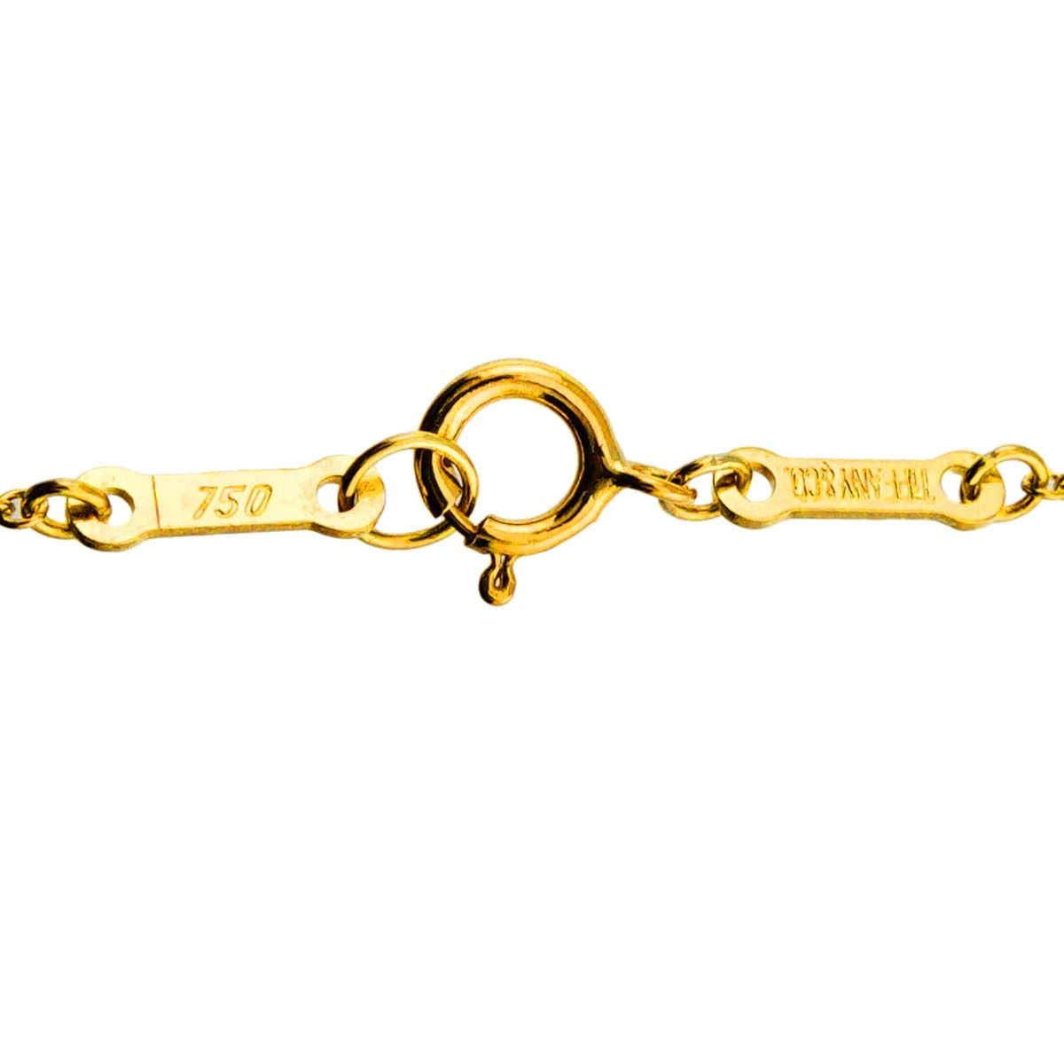 Tiffany & Co Open Teardrop Necklace 40 cm 18k YG Yellow Gold — view 4