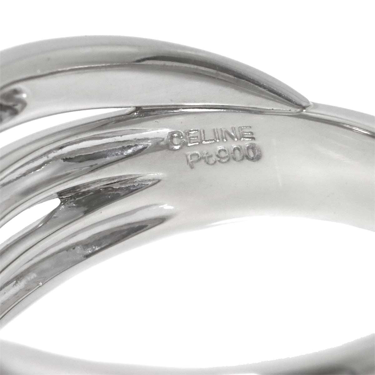Celine Ring Diamond Pt Platinum — view 3