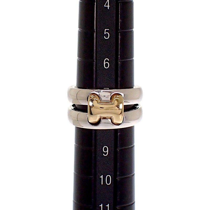 Hermes Olympe Actual Ring 18k Gold 925 Sterling Silver