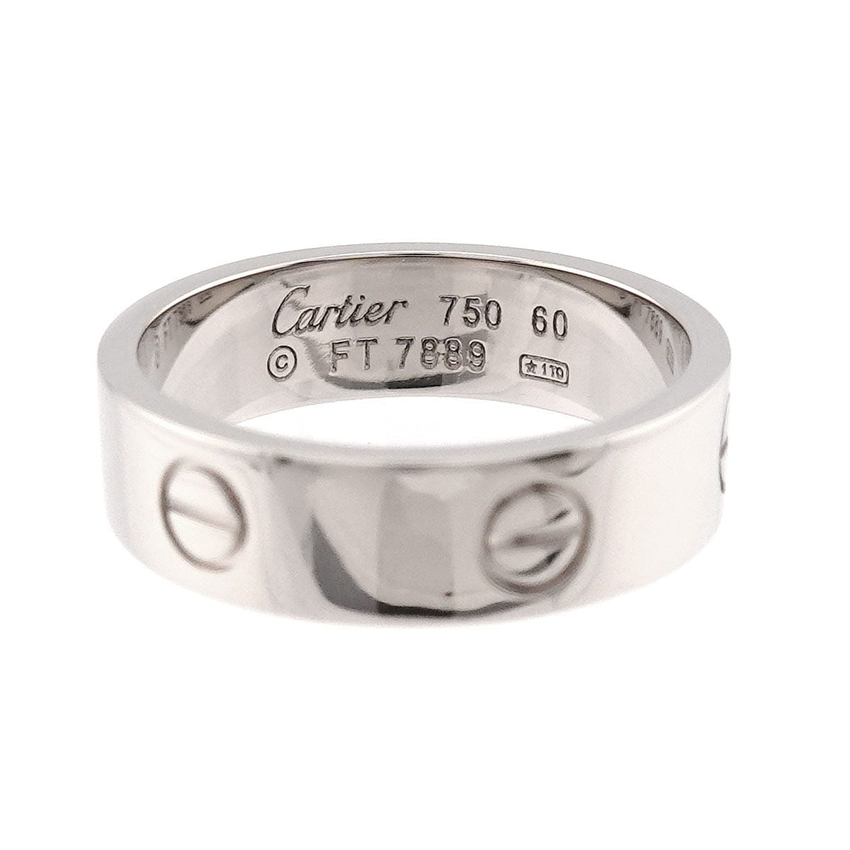 Cartier Love 60 Ring 18k WG White Gold 750 — view 3