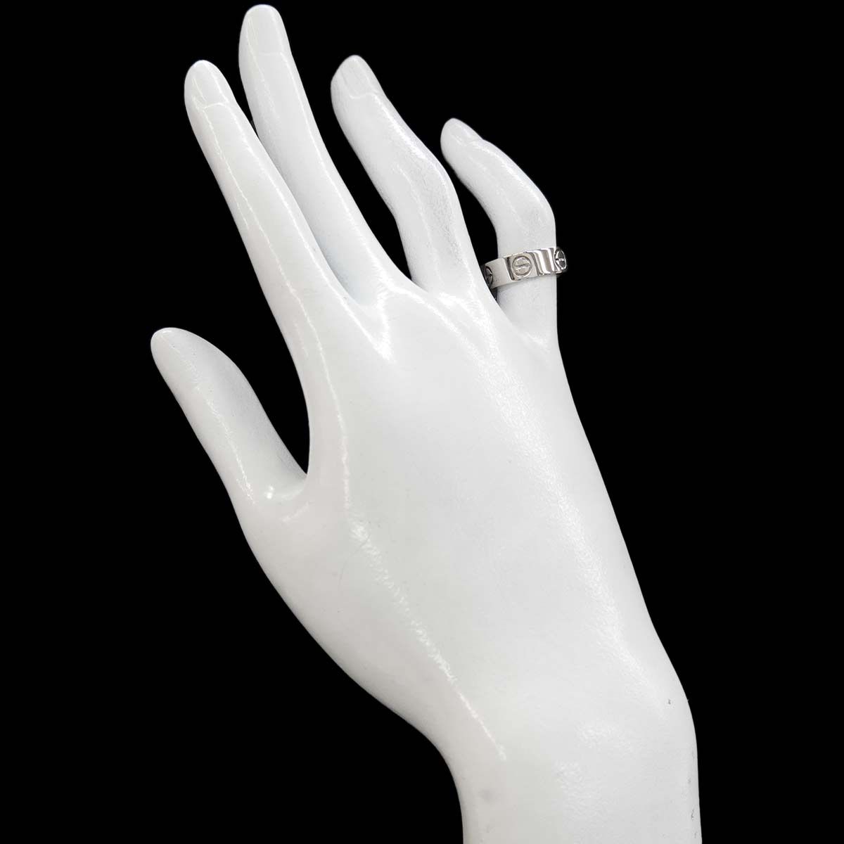 Cartier Love 47 Ring 18k WG White Gold 750 Certificate — view 6