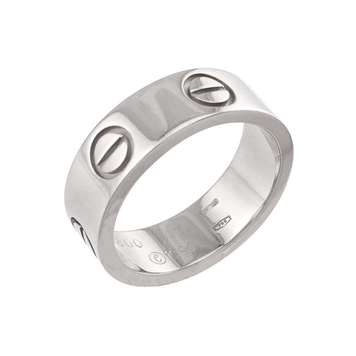 Cartier Love 47 Ring 18k WG White Gold 750 Certificate — view 4