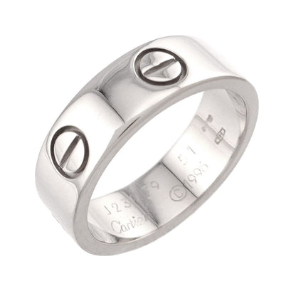 Cartier Love Classic 51 Ring 18k WG White Gold 750 Certificate — view 5