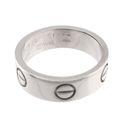 Cartier Love Classic 51 Ring 18k WG White Gold 750 Certificate — view 4