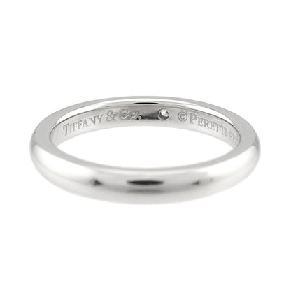 Tiffany & Co Stacking Band Ring Diamond Pt Platinum — view 3