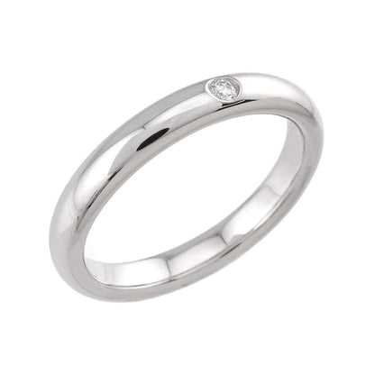 Tiffany & Co Stacking Band Ring Diamond Pt Platinum — view 5