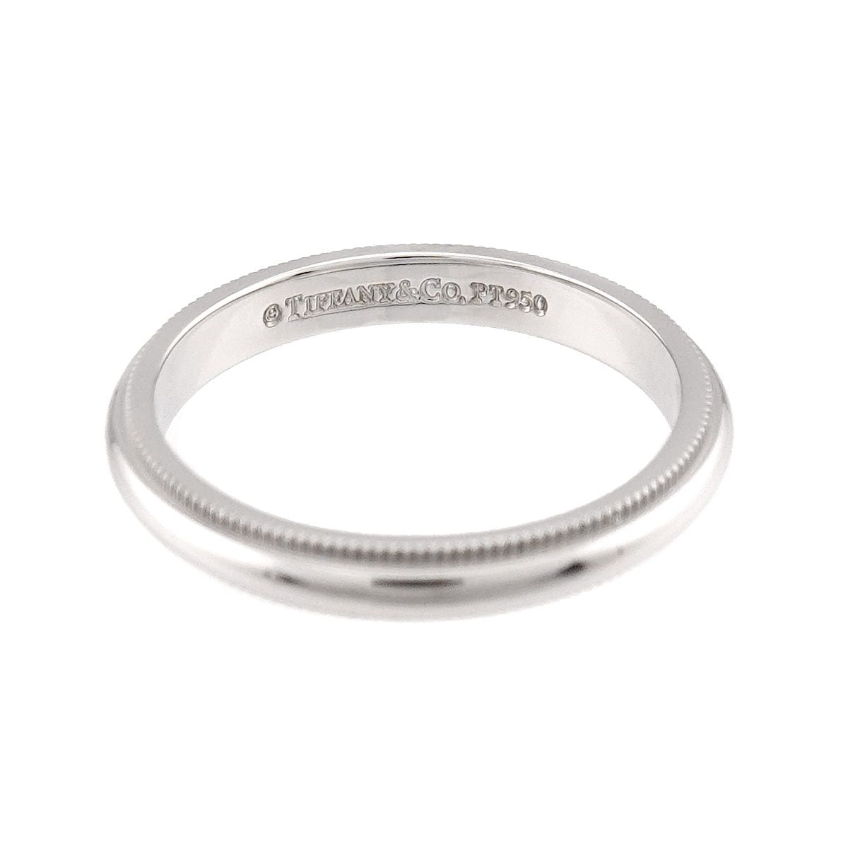 Tiffany & Co Milgray Ring Pt Platinum Together Milgrain — view 3