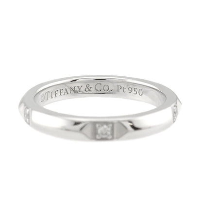 Tiffany & Co True Band Ring Diamond Pt Platinum — view 3