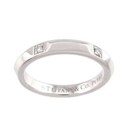 Tiffany & Co True Band Ring Diamond Pt Platinum — view 2