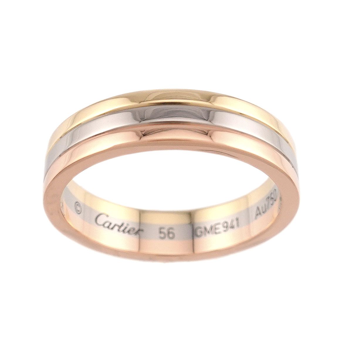 Cartier Vendome 56 Ring 18k YG WG PG Suri Gold 750 — view 2