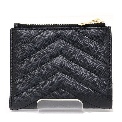 Saint Laurent Monogram Bifold Wallet Cassandra Black — view 3