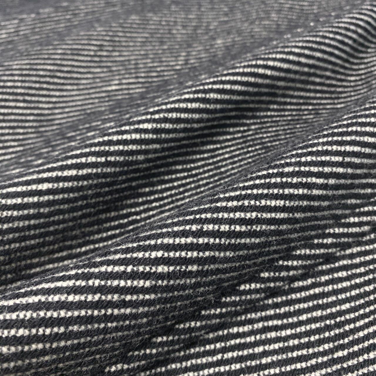 Celine Double Breasted jacket Shaw coat Striped Pattern Black White — view 7