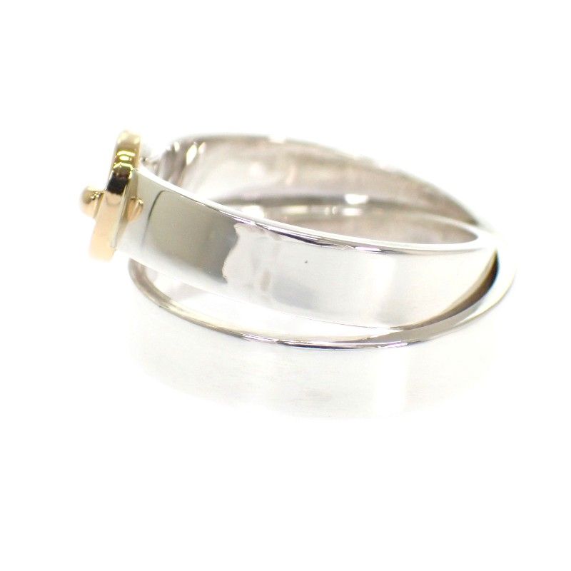Hermes Double Tour Ring 925 Sterling Silver Gold — view 5