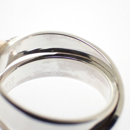 Hermes Double Tour Ring 925 Sterling Silver Gold