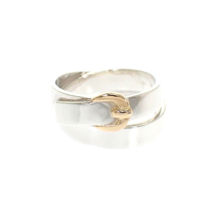 Hermes Double Tour Ring 925 Sterling Silver Gold — view 2