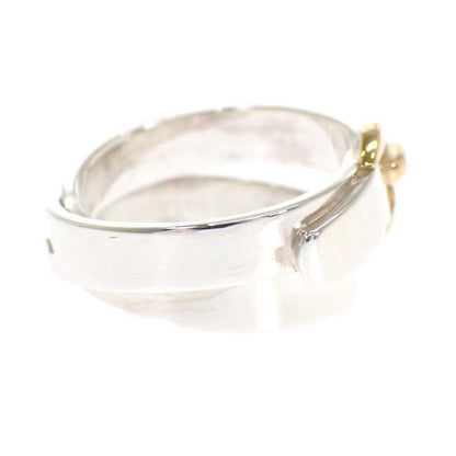 Hermes Double Tour Ring 925 Sterling Silver Gold — view 6