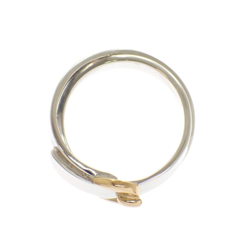 Hermes Double Tour Ring 925 Sterling Silver Gold — view 8