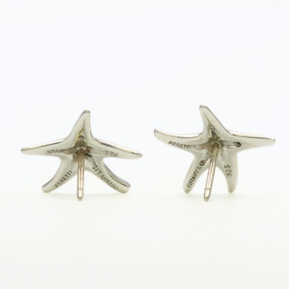 Tiffany & Co Earrings Star Fish 925 Sterling Silver Elsa Peretti Starfish — view 3