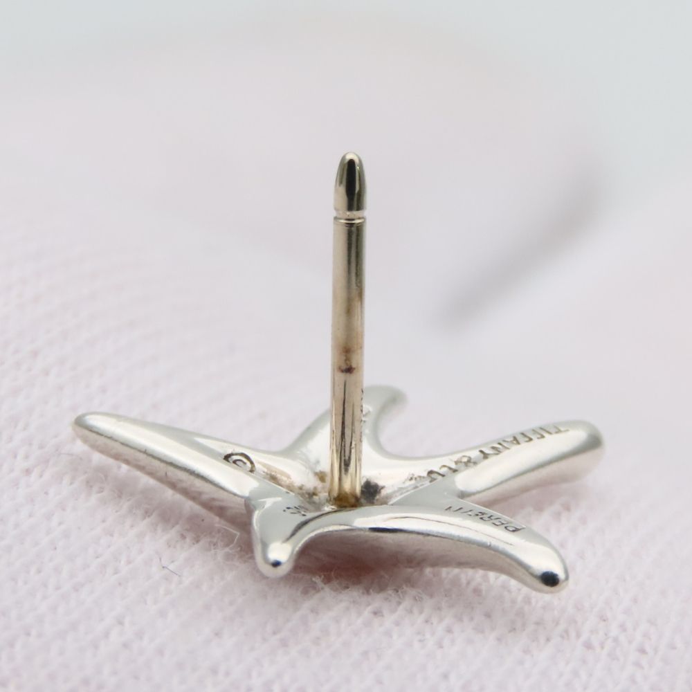 Tiffany & Co Earrings Star Fish 925 Sterling Silver Elsa Peretti Starfish — view 6