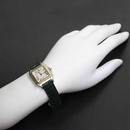 Cartier Panthere Boys Watch Date Ivory YG Yellow Gold Quartz — view 3