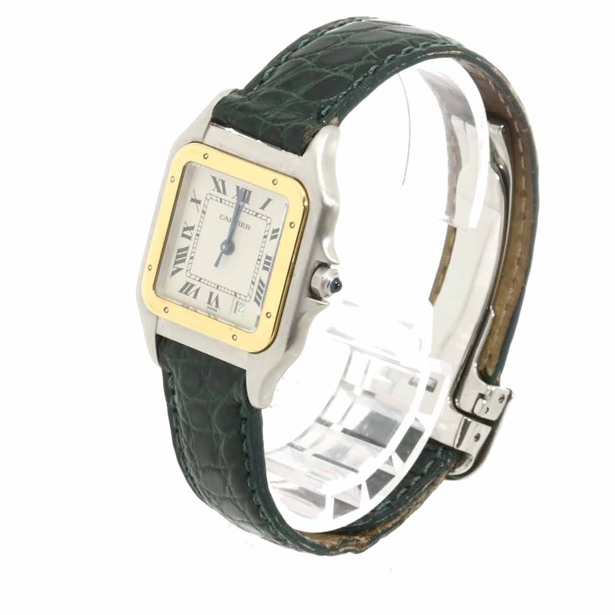 Cartier Panthere Boys Watch Date Ivory YG Yellow Gold Quartz — view 2