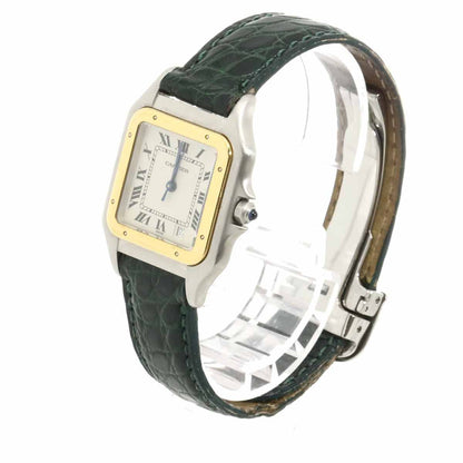 Cartier Panthere Boys Watch Date Ivory YG Yellow Gold Quartz — view 2