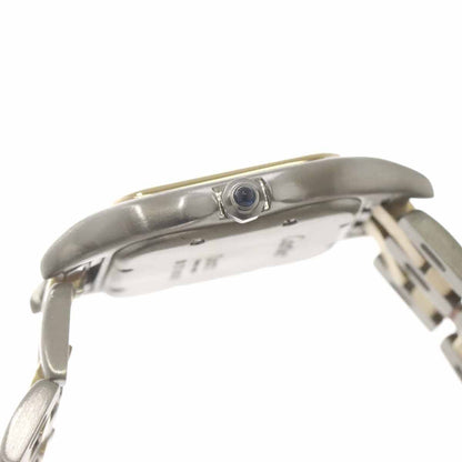 Cartier Panthere 2 Row Date Boys Watch Ivory YG Quartz — view 5