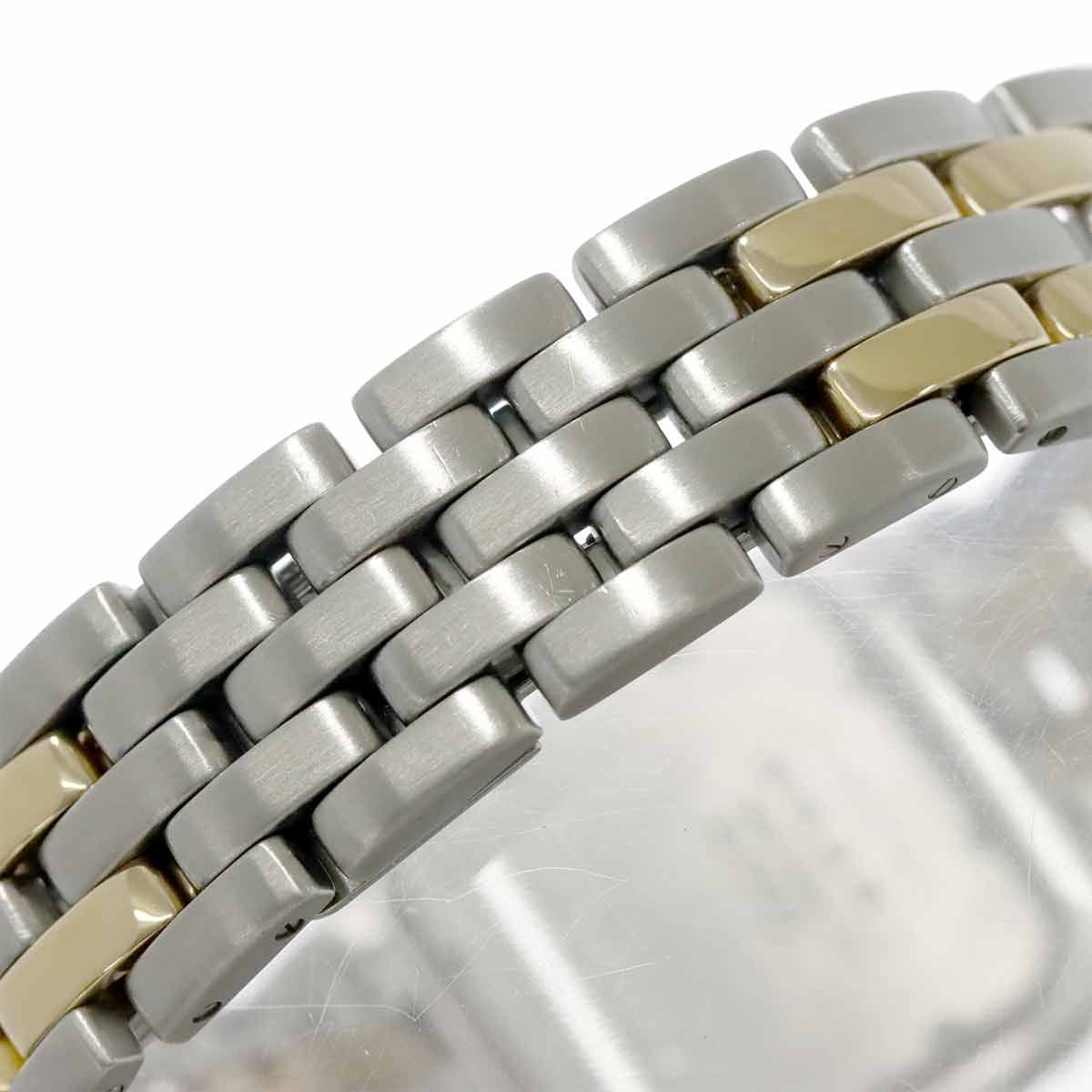 Cartier Panthere 2 Row Date Boys Watch Ivory YG Quartz — view 6