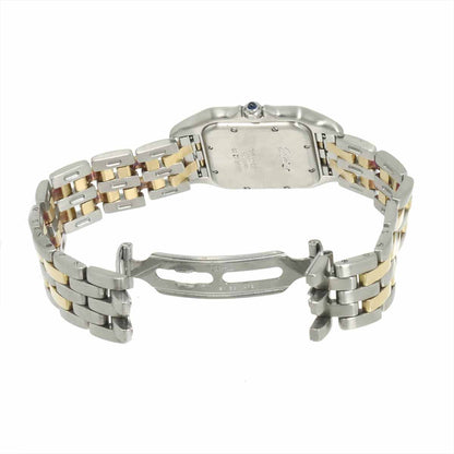 Cartier Panthere 2 Row Date Boys Watch Ivory YG Quartz — view 4