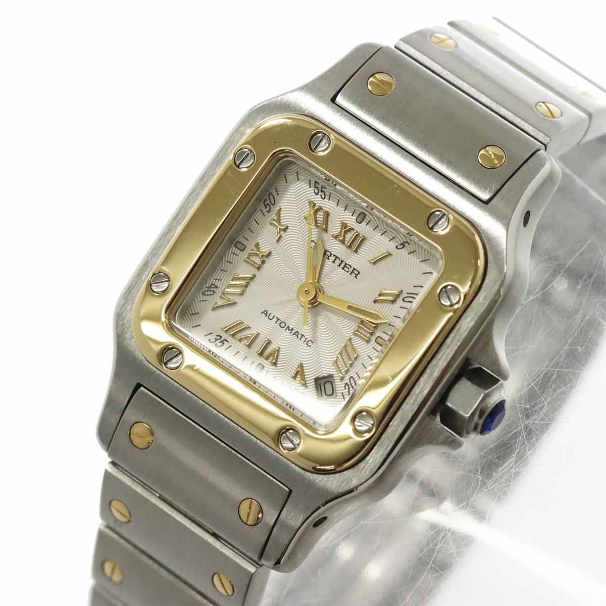 Cartier Santos Galbee SM Anniversary Limited Watch Date YG Automatic Winding — view 7