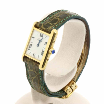 Cartier Must Tank Vermeil Watch White Quartz — view 2