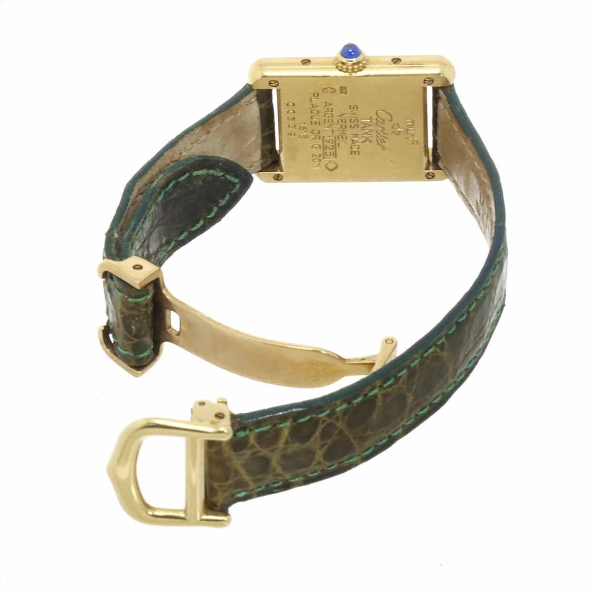 Cartier Must Tank Vermeil Watch White Quartz — view 4
