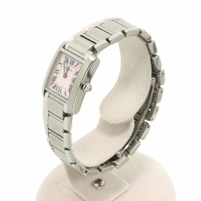 Cartier Tank Francaise SM Watch Pink Shell Quartz — view 2