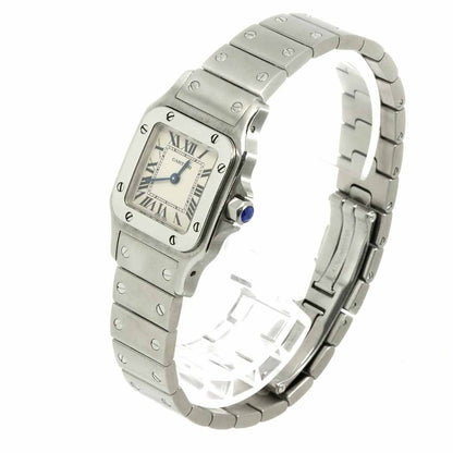 Cartier Santos Galbee SM Watch Ivory Quartz — view 3