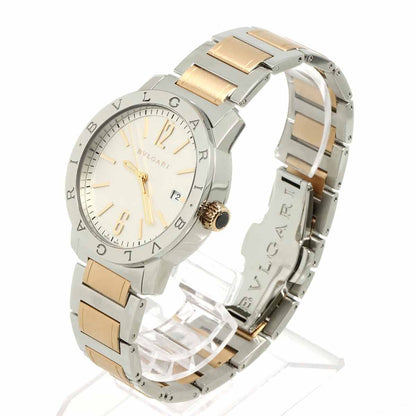 Bvlgari Watch Date Silver PG Pink Gold Automatic Winding — view 3