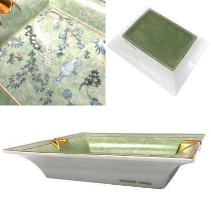 Hermes Ashtray Case Bird Peacock Light Green — view 2