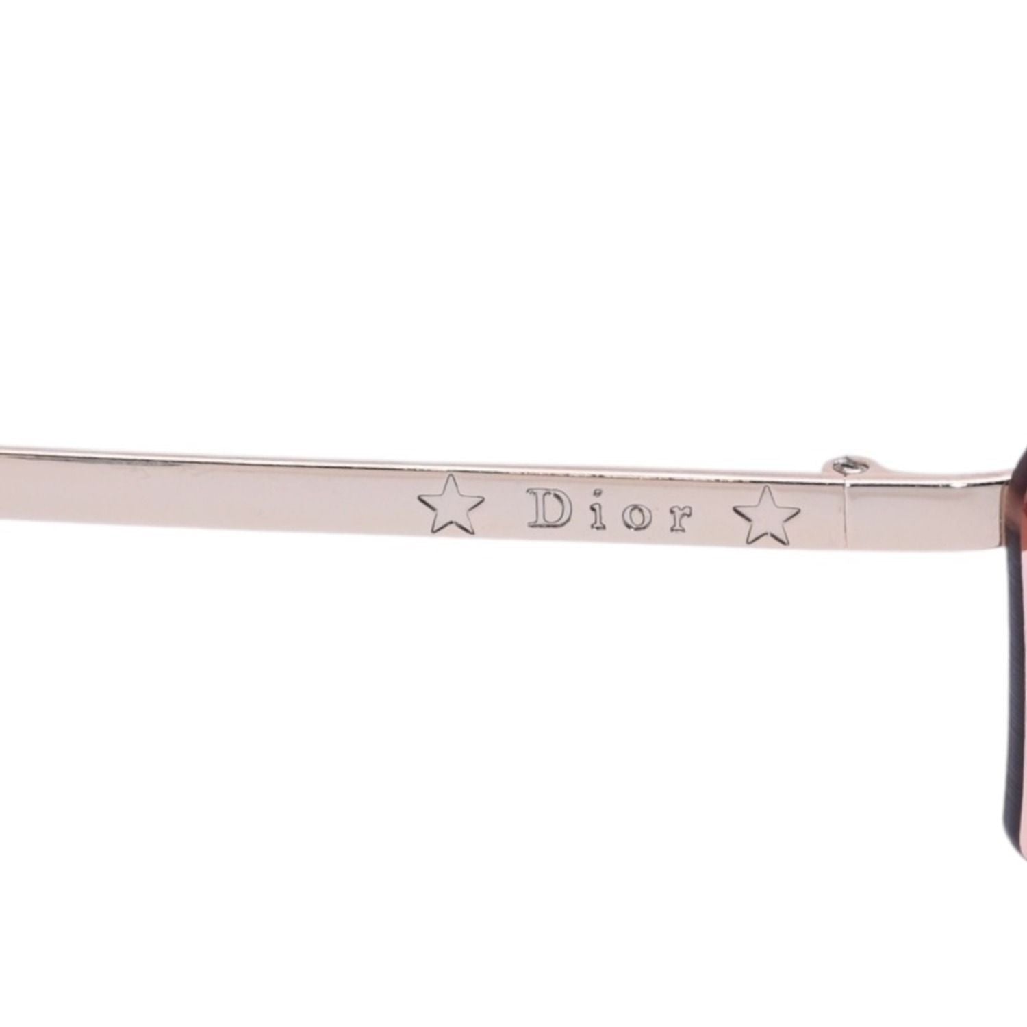 Dior Pop Rimless Sunglasses Eyewear Star Decoration Orange Y2k Metal Frame — view 8