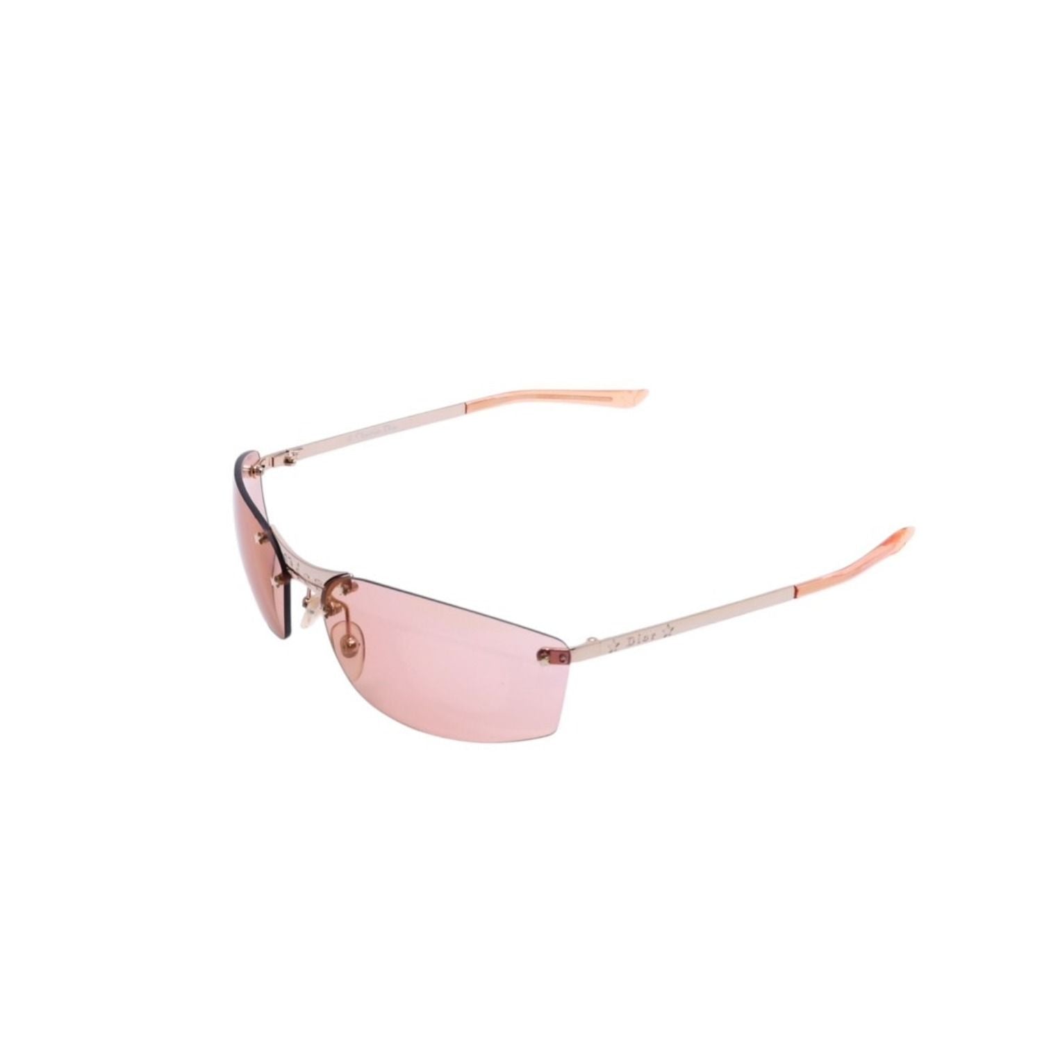 Dior Pop Rimless Sunglasses Eyewear Star Decoration Orange Y2k Metal Frame — view 3
