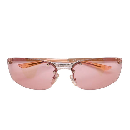 Dior Pop Rimless Sunglasses Eyewear Star Decoration Orange Y2k Metal Frame — view 2