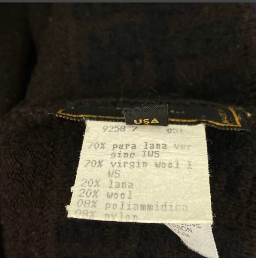 Fendi Knit Cap FF Logo Wool Brown — view 5