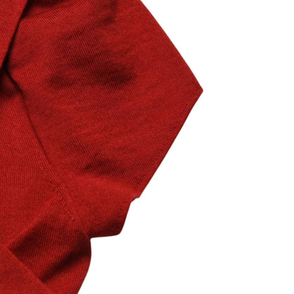 Chanel Sleeveless Knit CC Logo Cashmere Silk Red No Neck — view 5
