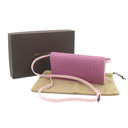 Bottega Veneta Intrecciato Shoulder Wallet Bifold Leather Purple — view 2