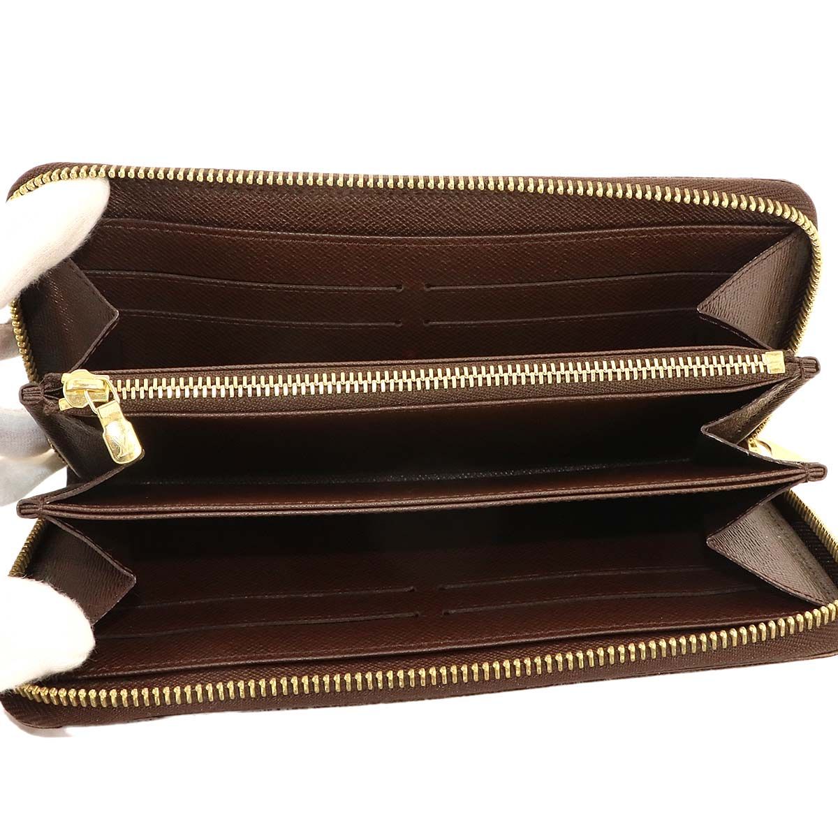 Louis Vuitton Damier Zippy Wallet Zip Around Ebene — view 5