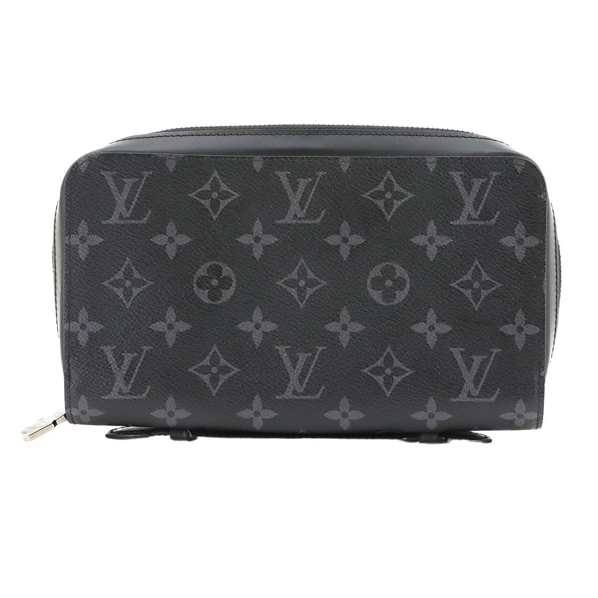 Louis Vuitton Monogram Eclipse Zippy XL Zip Around Wallet Black — view 2