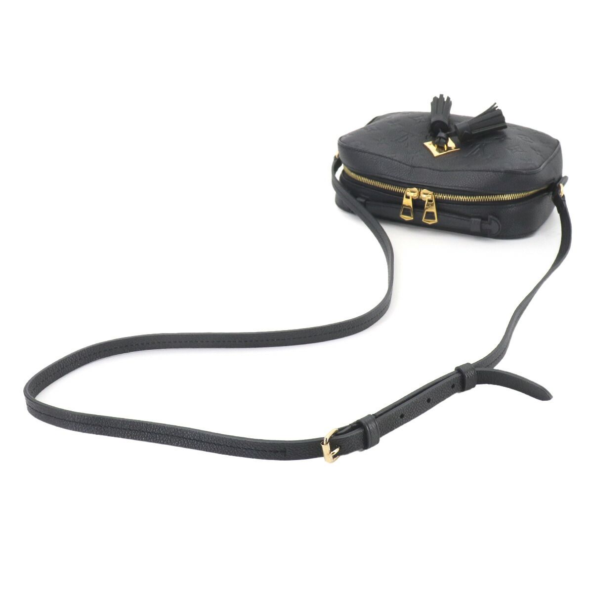Louis Vuitton Monogram Empreinte Saintonge Shoulder Bag Leather Noir — view 6